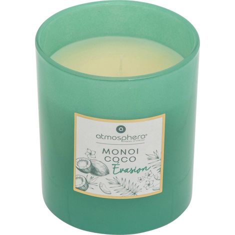 Candela profumata maël 190g vaso di vetro monoï cocco - Atmosphera créateur d'intérieur