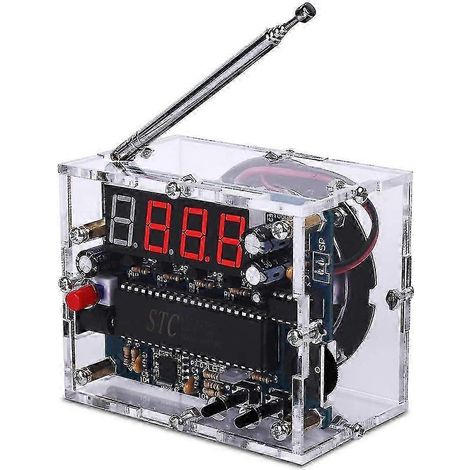 Kit de radio numérique FM à monter soi-même, récepteur sans fil réglable 87-108 MHz, module radio, kits d'apprentissage et de formation à la soudure (1/5)