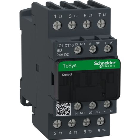 Contacteur TeSys LC1D 4P AC1 440V 40 A bobine 24 V CC - LC1DT40BD (1/2)