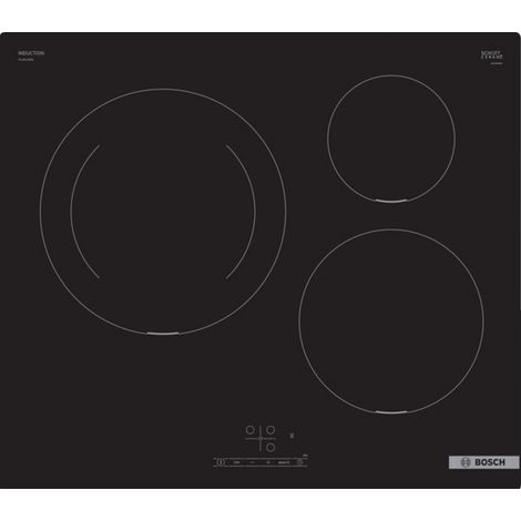 Inducción de mesa 60cm - BOSCH PUJ611BB5E SER4 Negro - 3 zonas - L592xP522 mm (1/5)