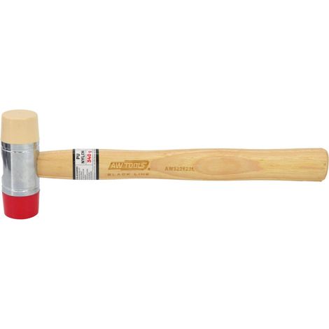 Awtools młotek blacharski trzonek drewniany 315mm 340g schwarze Linie