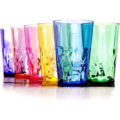 Gobelets incassables de qualité supérieure de 560 ml (19 oz) - Lot de 6 - Gobelets en plastique Tritan - Sans BPA - Compatibles lave-vaisselle (1/5)