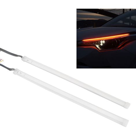 1 paire de bandes LED clignotantes 12V pour phares de voiture (feux de position latéraux, éclairage alterné). (1/5)