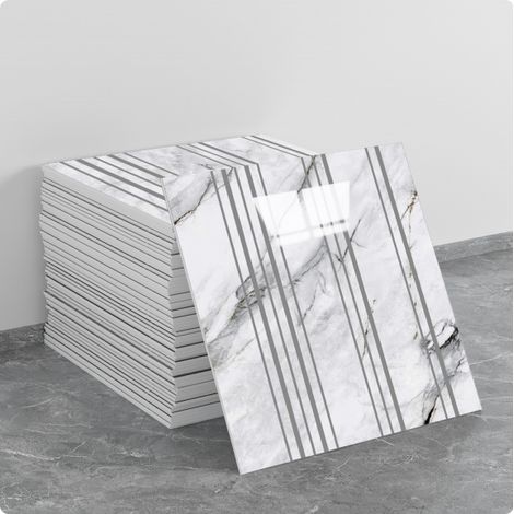 (10 Stück, 30×30 cm, Q111) Selbstklebende Wandaufkleber für Fliesen, Marmorstruktur, Wanddekoration, PET-Material, geeignet für Küchen, Badezimmer, Kamine und Waschküchen.