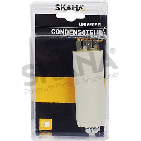 Condensador de arranque para motores eléctricos. Capacidad 8µF.