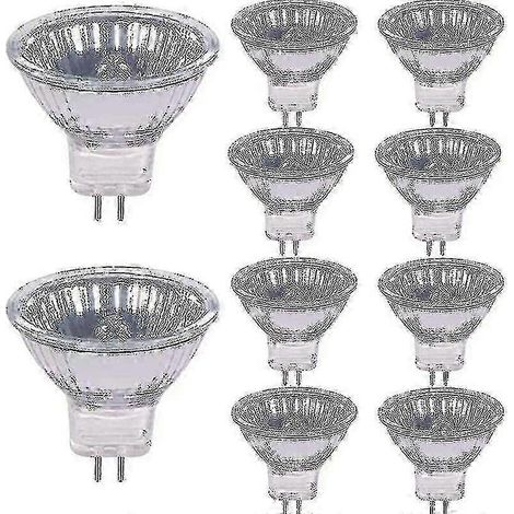 Ampoules halogènes 20 W 12 V, culot GU4, blanc chaud 2800 K, dimmables, lot de 10 XC (1/3)