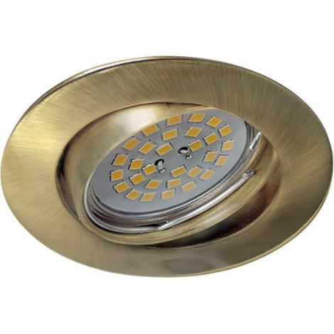 Foco empotrable BASIC redondo oro viejo. Wonderlamp
