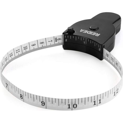 Mètre ruban de 150 cm avec goupille de verrouillage portable et bouton-poussoir
