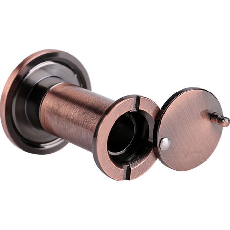 Weitwinkel-Türspion aus optischem Glas, Sicherheitstürspion, rotbronze, 220°, kabellos, für Wohnungen und Häuser (1/5)