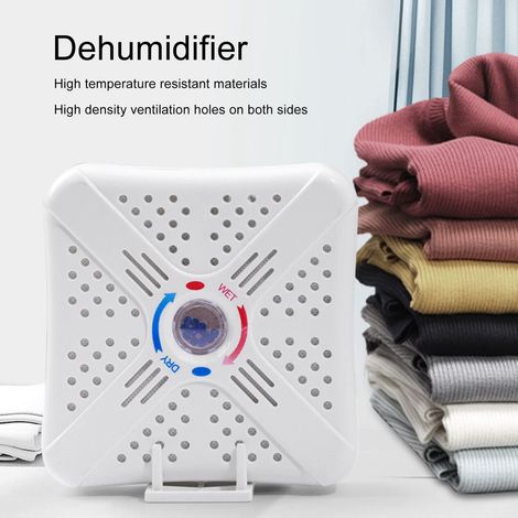 Deumidificatore a circolazione intelligente, deumidificatore d'aria, deumidificatori ad assorbimento di umidità per spazi chiusi, mini deumidificatori rinnovabili a mobiletto (220 V) (1/4)
