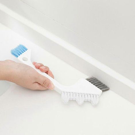 Brosses à joints de carrelage, brosse de nettoyage à joints de carrelage avec manche, brosse de nettoyage pour (1/4)