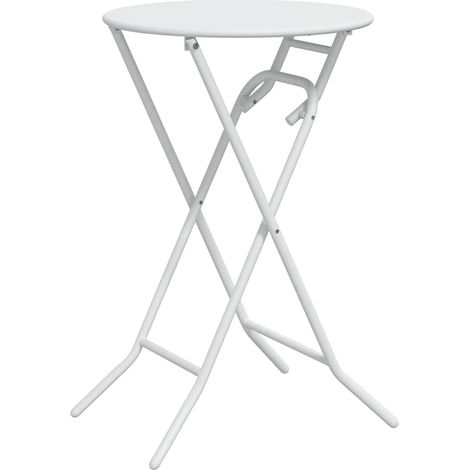 Maison Exclusive - Gartentisch Weiß 50 x 50 x 72 cm Metall