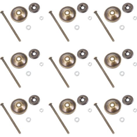 de 20 boutons en céramique vintage avec tige filetée