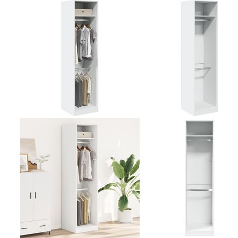 vidaXL Kleiderschrank Weiß 50x50x200 cm Holzwerkstoff (1/5)