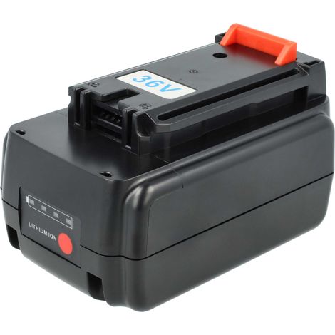 vhbw 1x Battery compatible with Black & Decker 40V MAX Cordless Hedge Trimmer Power Tools (3000 mAh, Li-Ion, 36 V)