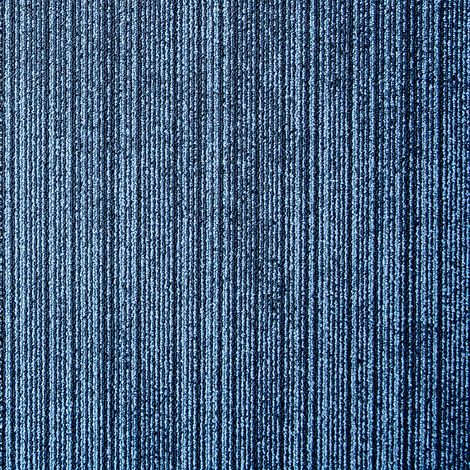 Dalle Moquette velours texturé- plombante- MMTI Bleu 77 (1/2)
