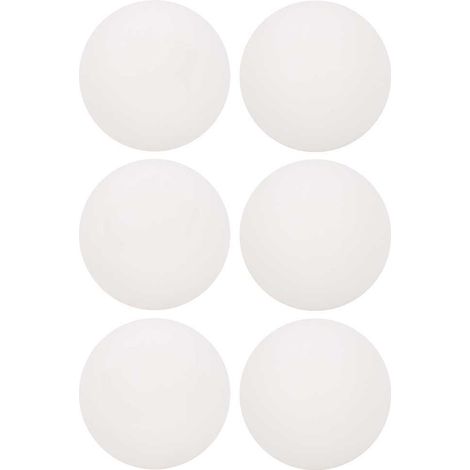 6 Balles d'Entraînement Résistantes en ABS pour Tennis de Table (Blanc) (1/5)