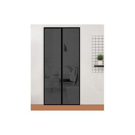 ZANZARIERA MAGNETICA P/PORTA 140X240CM NERO- IRS- 1,0 pz