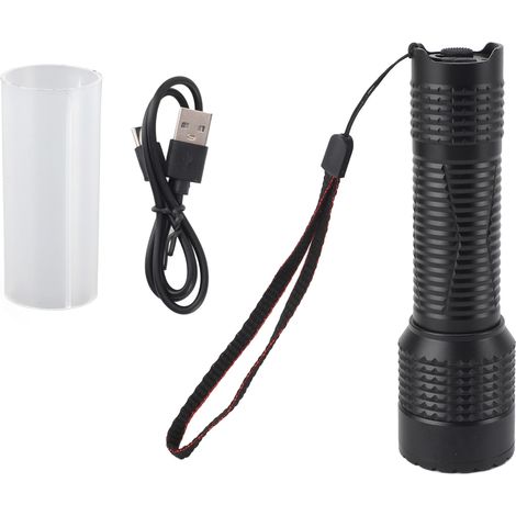 Ortviai Lampe UV 365 nm pour détection d’urine animale et durcissement de résine – Torche ultraviolette compacte avec filtre (1/5)
