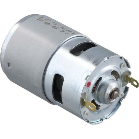 775 DC 21V Moteur à Balais Silencieux Grande Vitesse Double Roulement Haute Puissance-Crezuo (1/4)