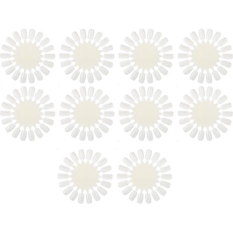 Lot de 10 présentoirs à ongles, fausses pointes, palette de vernis gel, carte d'exercice pour art des ongles (1/5)
