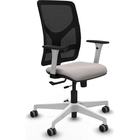 Chaise de bureau piqueras y crespo La Motilla blanc simili cuir (1/2)
