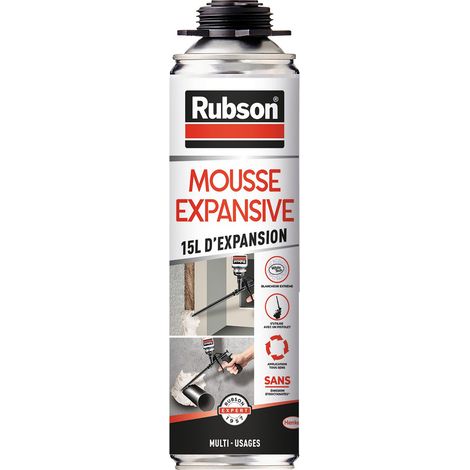 Mousse multiuso da 15 litri in espansione aerosol spray da 500 ml - Rubson