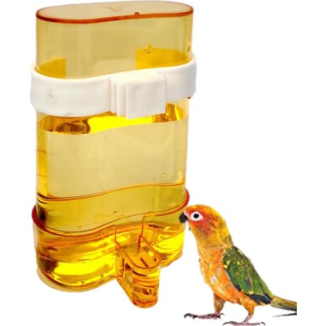 1 Distributeur Eau Oiseau, Transparent Anti-Fuite, Clip Fixation, Perroquets Perruches (1/5)