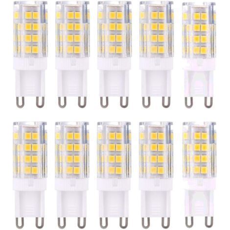 G9 LED Lampe Ampoules, Blanc Chaud 3000K 5W G9 LED Ampoule Lumiere équivalent aux ampoules halogènes de 40 W 420 lumens not dimmable, lot de 10 [Classe énergétique F]dengyank (1/4)