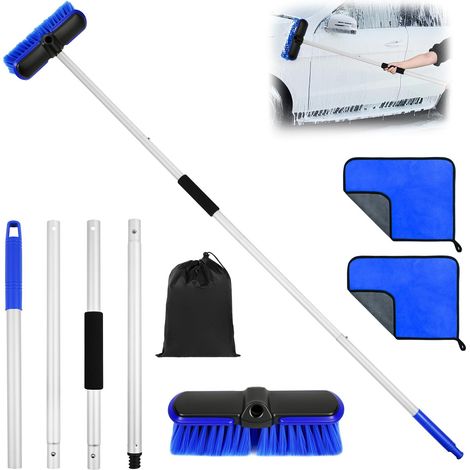 Brosse Lavage Voiture Télescopique, 153CM Balai Lavage Ajustable, Brosses Nettoyage Camping-Car, Brosse Nettoyage Voiture (1/5)