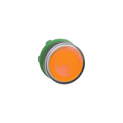 Harmony tête de bouton poussoir - Ø22 - pour insertion étiquette - orange - ZB5AA58