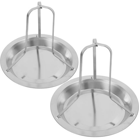 Hähnchengrillrost aus Edelstahl, 2er-Pack, vertikaler Grillrost, gleichmäßiges Garen im Backofen, kompaktes Design, 16,5 x 19,5 cm (1/5)