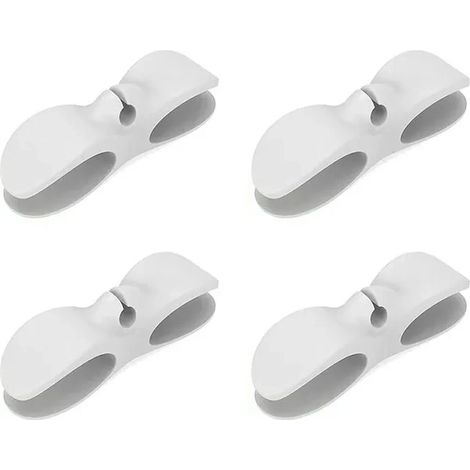 Lot de 4 enrouleurs de câble pour appareils de cuisine, organisateur de câble, clip de câble, support pour friteuse à air chaud, machine à café, fixation 4 pièces (1/5)