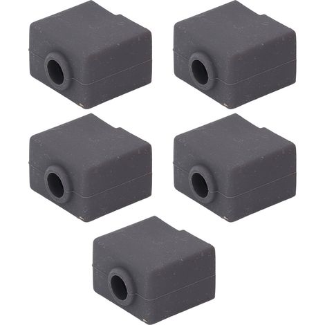 Lot de 5 protections en silicone pour bloc chauffant d'imprimante 3D Kobra 3. Chaussettes élastiques en silicone pour tête d'impression 3D. (1/5)