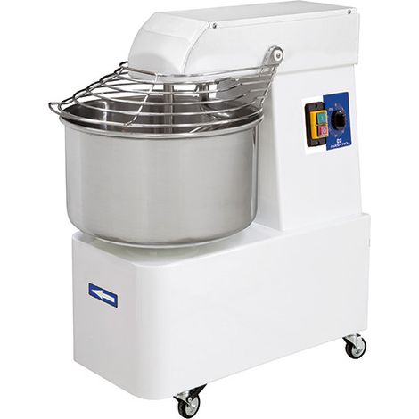 Pétrin à spirale sur roues, 35 kg/41 litres, 2 vitesses, avec minuteur 480x805x870 mm - VIRTUS