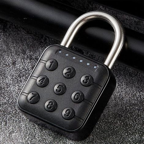 Cadenas électronique à combinaison à 6 chiffres, étanche IP67, pour casier à bagages ou armoire (1/5)