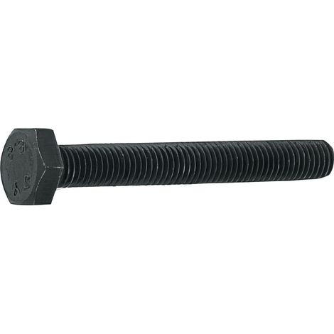 25 vis tête hexagonale 10.9 filetage total pas fin brut 10.0 x 1.25 x 50 mm