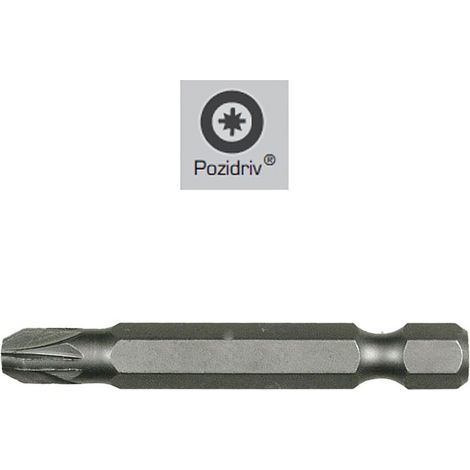 Langer Pozidriv-Schraubendreher Nr. 1 (20 Stück), S2-Chrom-Vanadium-Stahl