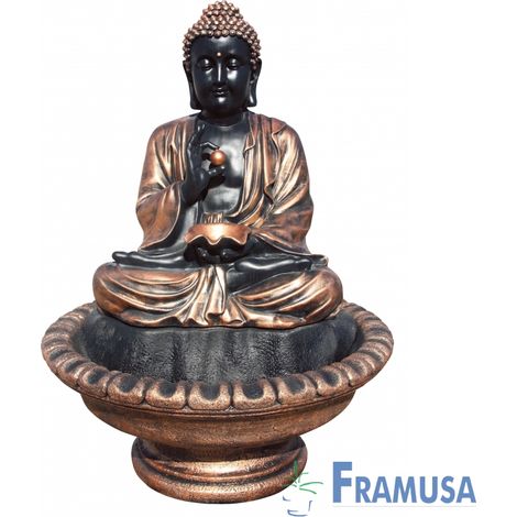 FUENTE DE PIEDRA ARTIFICIAL BUDA  RELAX COPPER