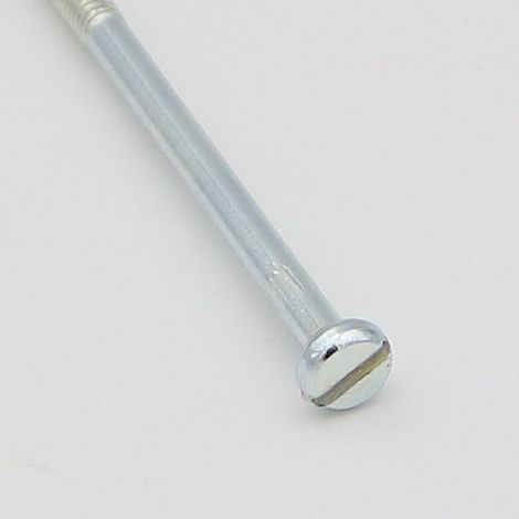 Vis métaux Tête cylindrique TC Fendue M3X80 Filetage partiel Acier zingué microvis-1 pièce (1/2)