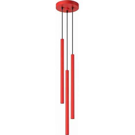Lampade a sospensione PASTELO rosso 19.5x115x19.5cm Sollux (1/5)