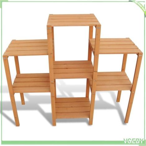 Support de jardinière - FAFEICY - 41302 - bois de sapin - 97x31x87 cm - résistant aux intempéries (1/3)