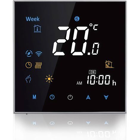 3000 Série Thermostat - Thermostat de Programmation à écran Tactile pour Chauffage ou Climatisation - Télécommande pour Téléphone Portable Compatible avec et (1/5)