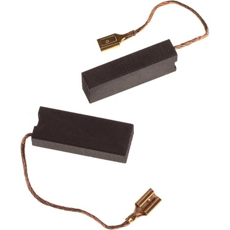2x balais charbon 6,3 x 11,2 x 29 mm remplace Husqvarna 508.043.705 pour tondeuse à gazon (1/4)