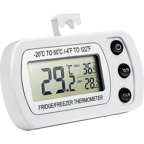 Thermomètre Wi-Fi pour réfrigérateur et congélateur, thermomètre numérique avec capteur de température-White