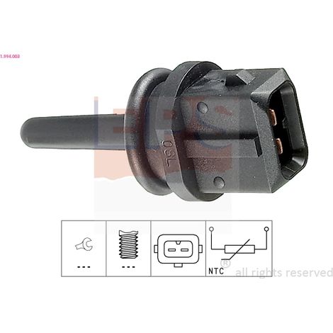 Capteur, température de l'air d'admission EPS 1.994.003 ALFA ROMEO 37880-PDF-E01