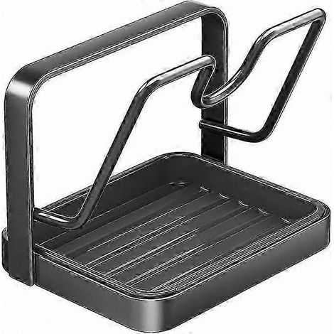 Porte-couvercles de cuisine en acier inoxydable 304 - Organisateur de comptoir avec porte-cuillères, rangement sécurisé des couvercles pour une cuisine plus pratique (1/5)