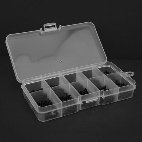 Packung mit 600 Senkkopfschrauben aus Kohlenstoffstahl, Sortiment M2, Innensechskantschrauben, Befestigungselemente (1/5)