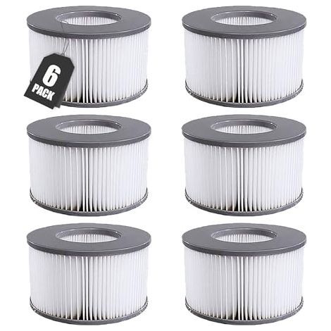 [JAMAIS UTILISÉ] Filtre Spa Lite pour Mspa, 6 pcs Filtre pour Whirlpool MSpa à Partir de 2020, Filtre pour Mspa Lite, Cartouche de Filtre à Eau pour Piscines Gonflables, Bains à Remous et Spas (1/5)