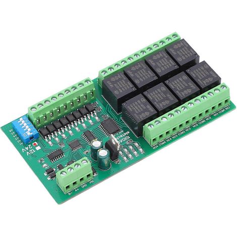 8-Kanal-Relaismodul mit schneller Reaktionszeit, selbstverriegelnder RS485-Relaisplatine und Hardware-Reset-Funktion (DC) (1/4)